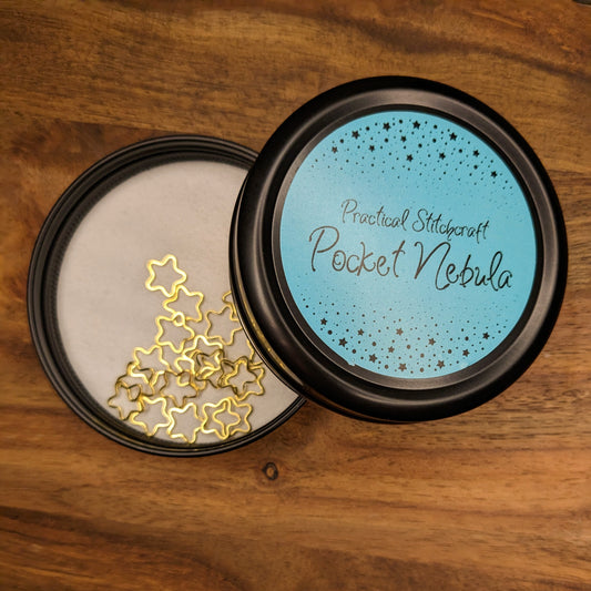 Practical Stitchcraft Pocket Nebula Stitchmarkers with Tin